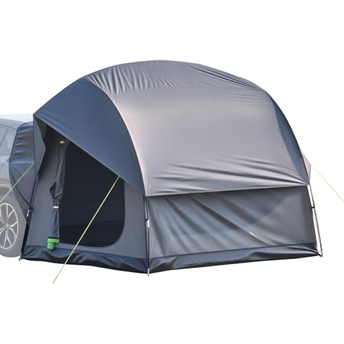VEVOR SUV-Zelt Camping Auto-Zelt (240 x 240 x 215 cm) wasserdichtes PU2000 geräumiges Doppelschicht-Design für 5-8 Personen, SUV-Campingzelt mit 2 Türen & Netzfenstern & Regendach & Tasche