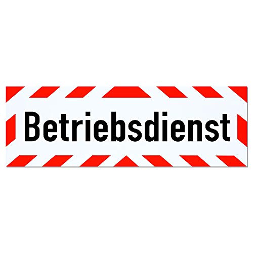 LOHOFOL Magnetschild Betriebsdienst | Schild magnetisch | mehrere Größen lieferbar (35 x 11 cm)