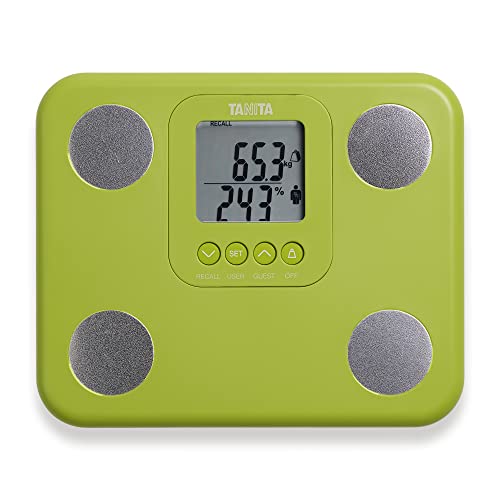 TANITA BC-730 Leichter, kompakter Innerscan Körperanalysemonitor, leicht lesbar, Anzeige 9 Messungen, grün