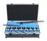 Accusize Industrial Tools Nr. 10-10A Conbination H.S.S. Keilnut-Broach-Sets in Einbaubox, 5100-0012