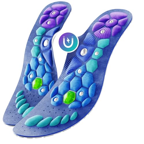 Akusoli Einlagen Original | Komfort Einlegesohlen Herren Damen Fußgewölbestütze, Schuheinlagen für Arbeitsschuhe zur Linderung von Plantarfasziitis, Plattfuß und Verteilt Fußdruck EU36-42