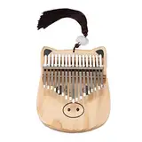 Pluuttiem Mini Kalimba 17 Tasten Daumen Klavier mit Stimm Hammer Hand Finger Klavier Mbira Geschenke für Kinder Erwachsene AnfäNger
