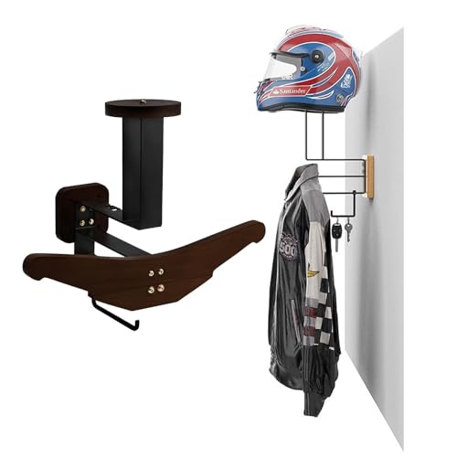 Gevvnss Motorrad Helm Halterung Wand,Wandhalterung Helmhalter für Taktische Weste Platte Träger,für Motorrad,Radfahrerausrüstung,Jacke,Motorradhelm Halterung Wand