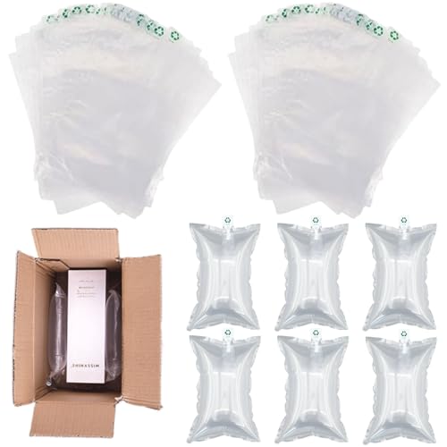 Luftpolsterkissen,200pcs Luftkissen mit Luftpumpe,Luftpolster,Luftpolsterkissen Luftkissen,Füllmaterial Paket,Lufttaschen Polstermaterial Luftpolster,für Transportverpackungen,Keine Öffnungsfülung