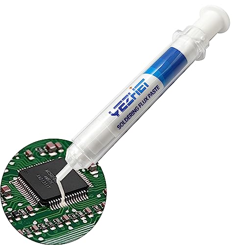 YEZHET No Clean Lötflusspaste (25 g), Pushing-Typ-Design, Lötmittel für Zinnlöten, für IC/SMT/BGA/Handarbeit/Telefon/Haushaltsgeräte-Reparatur, 20 cc/Flasche