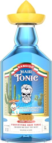 Bandido Hair Tonic For Men 250ml - Erfrischendes Haarwasser Herren - Anti-Schuppen-Haartonikum - Reduzierung des Haarausfalls - Unterstützt das Haarwachstum - repariert Schuppen und Haarspliss.