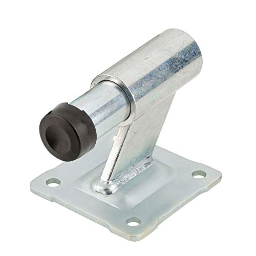 Toranschlag mit Dämpfung und anschraubbarer Grundplatte | Höhe 103mm mit Gummipuffer Ø 38mm | Tordämpfer für schwere Schiebetore