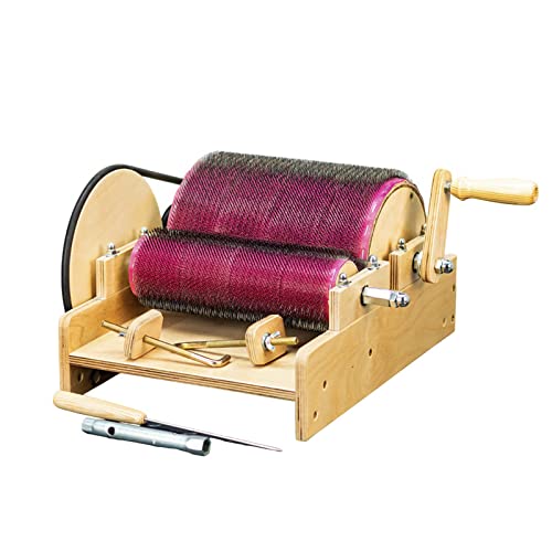 Generisch LoveDrumCarder Karder Kardierer Kardiermaschine Wool Carder Drum Carder Trommelkarder Kardierung & Mischwolle und andere Fasern