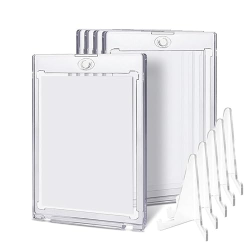 Magnetische Kartenhalter, Magnetspannplatte，35pt-100pt für Sammelkarten und Sportkarten,Schützen Sie die Karte, Fußball, Basketball Karten(5 Stück) (100pt)