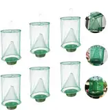Sutify 6 Pack Fliegenfalle Garden Ranch Orchard Trap, Ranch Fly Trap Flay Catcher, Die effektivste Falle je gemacht mit Flay Catcher Blumentöpfen 2021 New Fly Red Drosophila