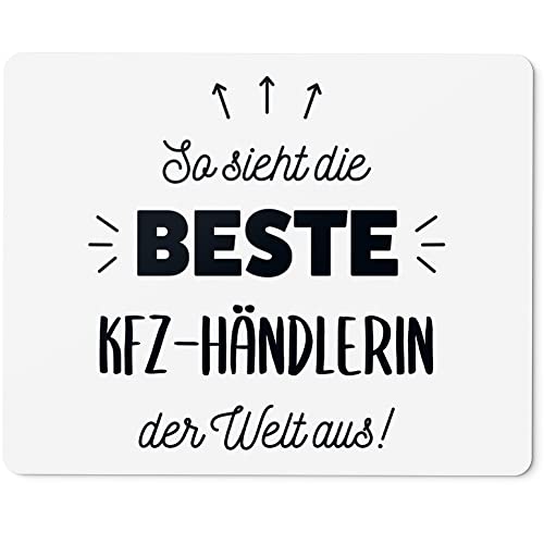 JUNIWORDS Mauspad Mousepad, So Sieht die Beste Kfz-Händlerin der Welt aus! (5858940)