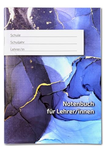 Notenbuch für Lehrer/innen, DIN A5, für 23 Fächer/Kurse und Klassen