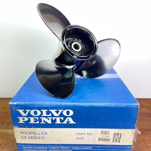 GeBOOTE24 An- & Verkauf Original Boot Propeller für Volvo Penta SX und für OMC Cobra Z-Antrieb Alu 15-1/2 x 15 ' 19 Zähne 3 Blatt 3817466, 3850299