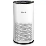 LEVOIT Luftreiniger mit CADR 400m³/h für große Räume, Luftfilter gegen Staub Pollen, Air Purifier Raumluftreiniger mit Luftqualitätssensor Auto Schlafmodus Timer für Allergiker Raucher, LV-H133 weiß