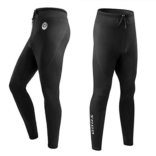 ZCCO Herren-Neoprenanzug, 1,5 mm lang, Neopren, zum Surfen, Kajakfahren, Schwimmen, Tauchen, Kanufahren (QSK-schwarz, 2XL)