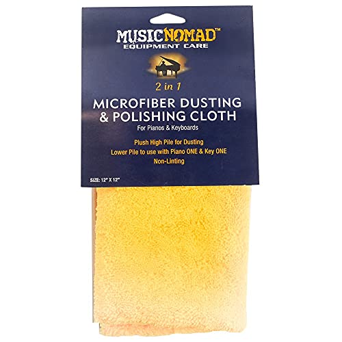 MusicNomad MN230 Microfiber Dusting and Polishing Cloth for Pianos and Keyboards