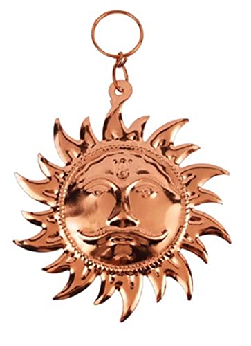 Vastu Sonnenmaske aus Kupfermischung, Metall, Heimdekoration, 12,7 cm