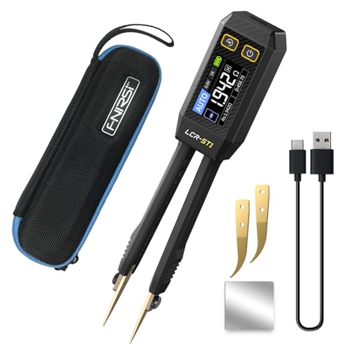 LCR-Messpinzette 10 kHz,LCR-ST1 Intelligenter SMD Mini Tester,Durchgangsprüfer für Induktivität der Kapazität, Automatische Erkennung der Komponenten,Elektronische Komponente Analysiert