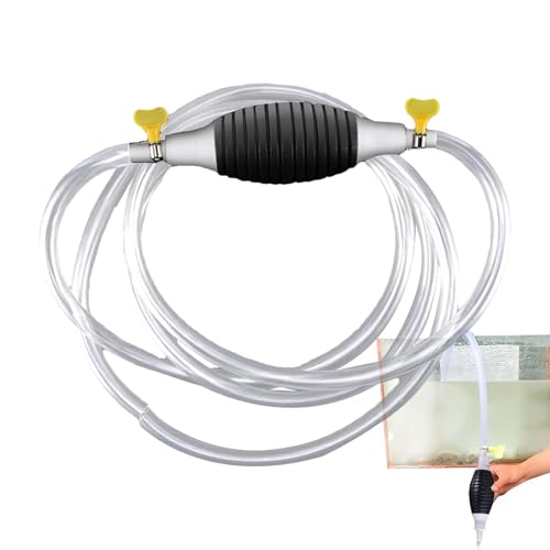 Siphonpumpe Für Öl – Wasserpumpe Für Sandwaschmaschinen, Tragbare Siphonpumpe | Siphonpumpe Mit Saugnapf Für Flüssigkeiten – Siphonschlauchpumpe Mit Kugelpumpen Mit Großem Durchmesser Für Rasenmäher,
