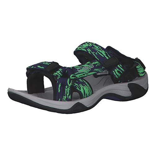 CMP Kids Hamal Hiking Sportliche Sandale, B.Blue-Verde Fluo, 41 EU