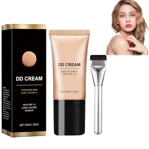 Foundation, DD Cream, Full Coverage Foundation, Concealer Flüssige Foundation, Ohne Es Abzunehmen, DD Cream Stay Matte, Leicht, Ohne Das Make-Up Zu Entfernen, Weizenfarbe