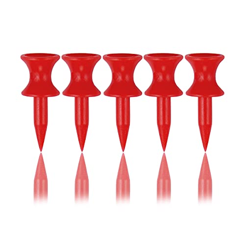 Zivisk Golf Tees Kunststoff 100 Stück Rot 32mm