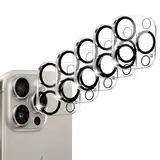 YIIFELL 5 Stück Kameraschutz für iPhone 15 Pro und iPhone 15 Pro Max Kamera, Ultra-Klar Kameraschutz, Kamera Schutzfolie Kompatibel mit Handyhülle 9H Härte HD Schutzfolie