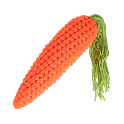 HOMSFOU Karotten-Foto-Requisiten Fotografie-Requisiten Gestrickte Gemüse-Requisiten Obst Stricken Karotte Häkeln