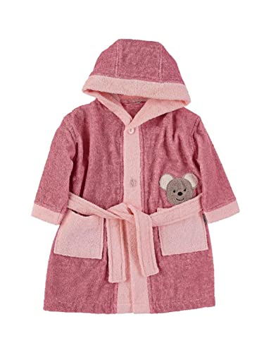 Sterntaler Baby - Mädchen Bademantel Mabel Bathrobe, Rosa, 86-92