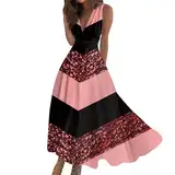 Abendkleid Damen, Cocktailkleid Damen Festliche Kleider Abendkleider Sommerkleid Festlich Kleid Hochzeitsgast Große Größe Festmode Damen Hochzeit Hochzeitkleider Frauen Kleider (A13,3XL)