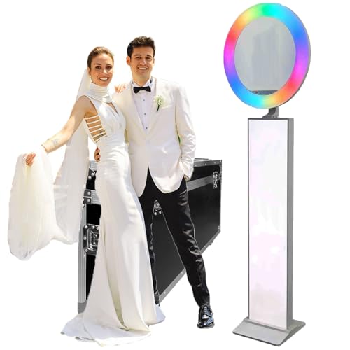 Tragbarer Fotokoffer Mit Flightcase (Split-/Integriertes-/LCD-Modell), Einstellbares RGB-LED-Ringlicht, Individuelles Logo, Für Partys, Hochzeiten, Vermietungsgeschäfte,Split