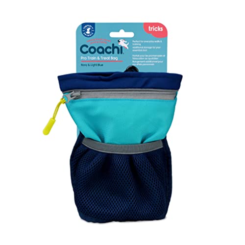 Coachi Pro Train & Treat Bag, Beutel. Ideal für Hundetrainer & Hundeausführer, extra großer Stauraum, sichere Befestigung, Reißverschlussfach, Magnetverschluss. Zum Gassigehen & Hundetraining.