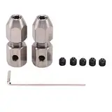 Gbloodst 2 x RC-Kupplung, flexibel, CNC, Edelstahl, flexibel, 3,18 x 4 mm