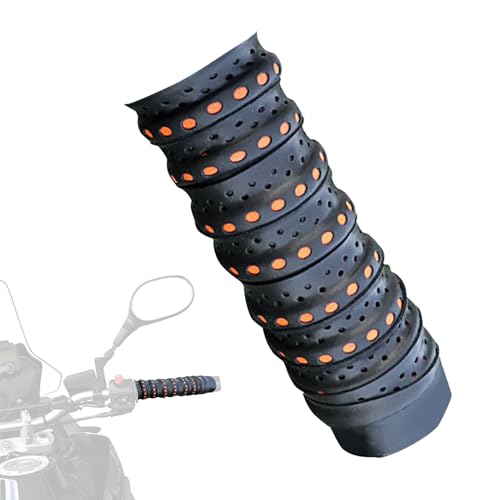 Mit Motorradläden und Straßencyclin bietet die Klebstoff eine zuverlässige Passform. Einfaches Design Stange, Motorradgriff Grip Tape PU-Lenker-Grip-Wrap-Stangenklebeband-Anti-Rutsch-Kee-resistente St
