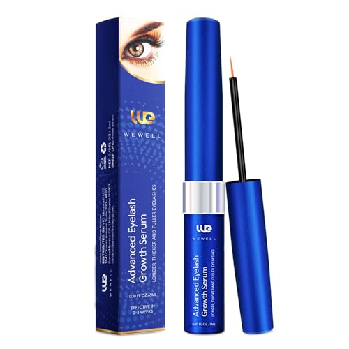 Wimpernserum ohne Hormone Lash Serum: Hormonfrei, natürliches Wimpernserum für schnelleres Wimpernwachstum, vollere und längere Wimpern, vegan 3 ML