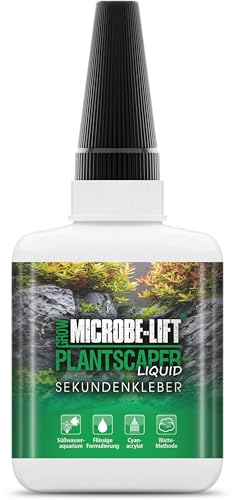 MICROBE-LIFT Plantscaper - 50 g flüssig - Pflanzenkleber für Aquascaping, schnell & ergiebig, ideal zum Befestigen von Pflanzen, Moosen & Wurzeln in Süßwasseraquarien