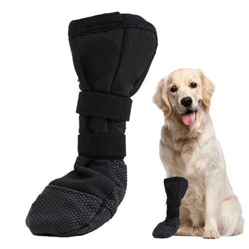 Hundesocken,Pfotenschutz Hund Verletzung,Hunde Schuhe Verhindern Lecken,Hundesocken Anti Rutsch,Hundeschuhe Wasserdicht,Strümpfe Verstellbaren,Socken für Hunde Nach Chirurgischen Eingriffen Wundschutz
