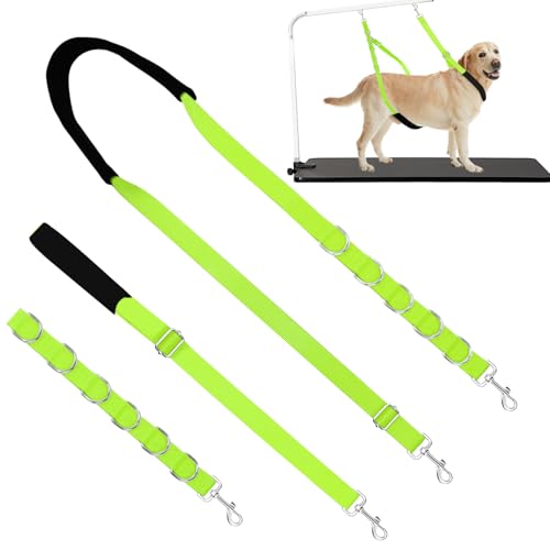 ASOCEA Hundepflege Bauchgurt Band Verstellbare Grooming Restraint Schlaufe Hundepflege Verlängerung Halter für Halskrause Fellpflege Tischarm-Zubehör für Kleine und Mittelgroße Hunde