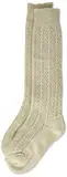 Lusana Jungen kinder kniekous gemêleerd Kniestr mpfe, Beige (Beige Meliert 75), 31-34 EU
