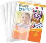 EULANT 10 Stück buchumschläge 19.5x26.5cm, Transparent Schulbuch Umschläge, Schulbuchumschläge mit Verstellbarem Klebestreifen, Klar Bücher Einbinden für das Home Office der Schule