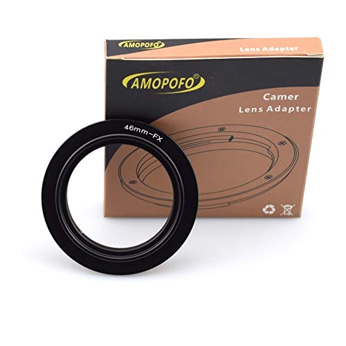 46mm-FX Retroadapter/46 to FX Makro Umkehrring Ring,Kompatibilität für FX X Bajonett Kamera X-A20 X-A10 X-A3 X-A2 X-A1 X-T2,zum umgekehrten Anschrauben eines Objektivs für Makroaufnahmen