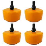 4 Stücke Anschlagpuffer Federung Blattfeder, Anschlag Federwegsbegrenzer Anschlaggummi, Gummipuffer für Hintere Blattfeder, Federung für Caddy 2K Caddy 3 2004-2015 (Orange)