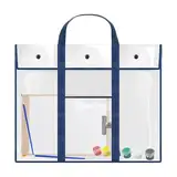 Generisch Poster Bag Carrier, Bulletin Board Storage Bag | Löschen großer Kunstbeutel wasserdicht | Speicherorganisator mit Griff- und Zubehörpockt, PVC -Kunstwerkbehälter
