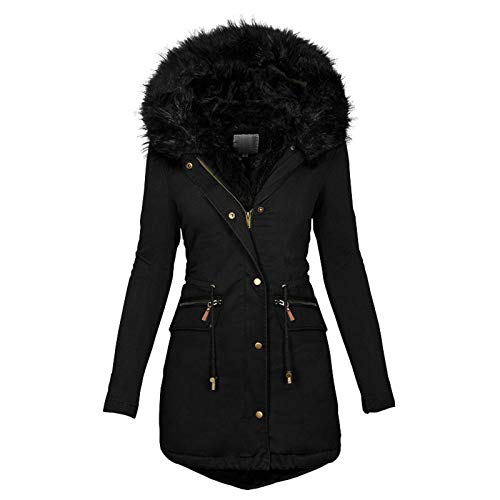 FUPODD Winterjacke Damen Grosse Grössen Daunenjacken Damen Mantel Winter Übergangsjacke Damen Puffer Jacke Damen Damen Winterjacke Lang Softshelljacke Skijacke Damen Winter Daunenjacke Damen Winter