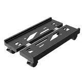 PC Ständer für PC-Tower, Computer Desktop Ständer, Universal verstellbare CPU Ständer mit Rollen - (-N-Schwarz)