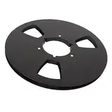 1/4 10 Zoll Leere Bandspule, Aluminiumlegierung, Offene Spule, Leere Tonbandspule, Hochleistungs-Sound, 3 Löcher, Windwiderstand, Universell für Spulen-zu-Spulen-Kassettenspieler