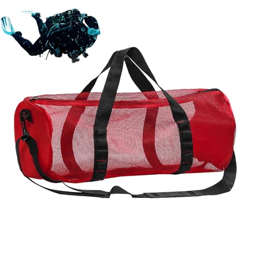 Netz-Tauchtasche für Scubas oder Schnorcheln, Netztasche Für Tauchen Und Schnorcheln Ausrüstung Und Ausrüstung, Mesh Leichte Netztasche, Extra große Netztasche für Tauchen, Schnorcheln, Schwimmen