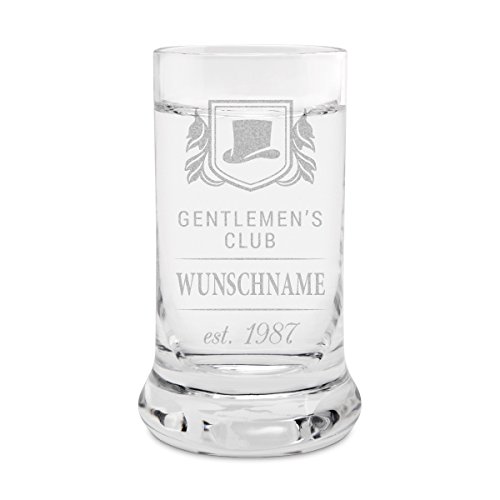 Leonardo Schnapsglas Stamper individuell graviert Geschenk - Gentlemen's Club