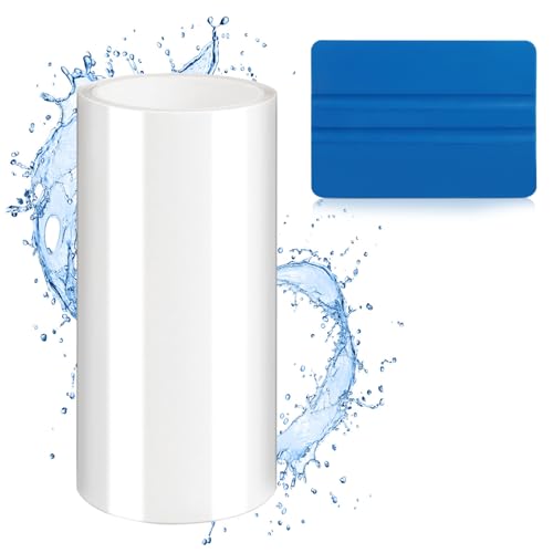 Vebulon Transparentes Wasserdichtes Pool Reparaturset Klebeband, 10x150 cm TPU Dichtungsband für Wasserbett, Pool, Poolfolie, Planschbecken, Luftmatratze