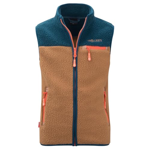 Trollkids Kids Hemsedal Vest 104, almond